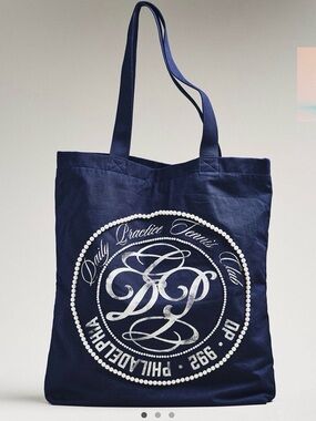 Anthropologie Printed Beaded Canvas Tote Bag